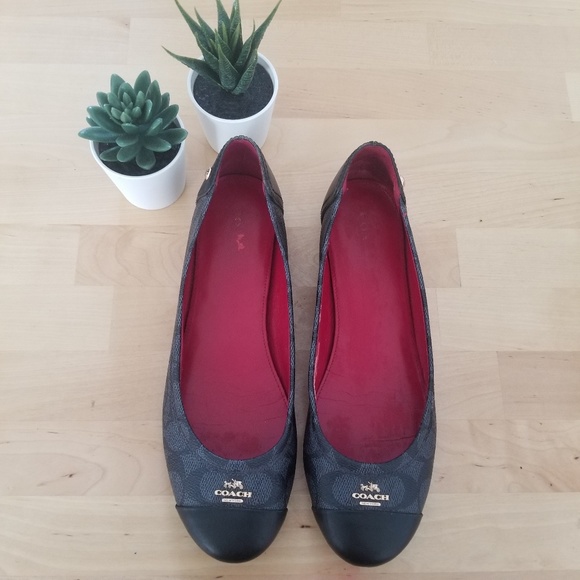 Coach Shoes - Coach | Chelsea Black Signature C Ballerina Flats